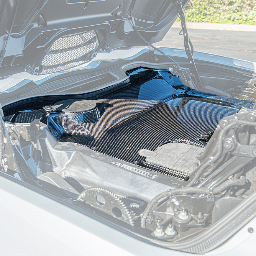 Corvette C8 HTC DRY Carbon Fiber Engine Bay Panel Cover