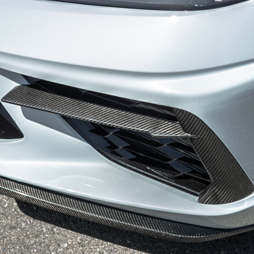 Chevrolet Corvette C8 DRY CARBON FIBER Front Grille Insert