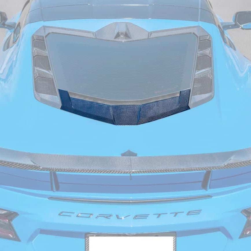Chevrolet Corvette C8 Coupe DRY CARBON FIBER Rear Window Trim