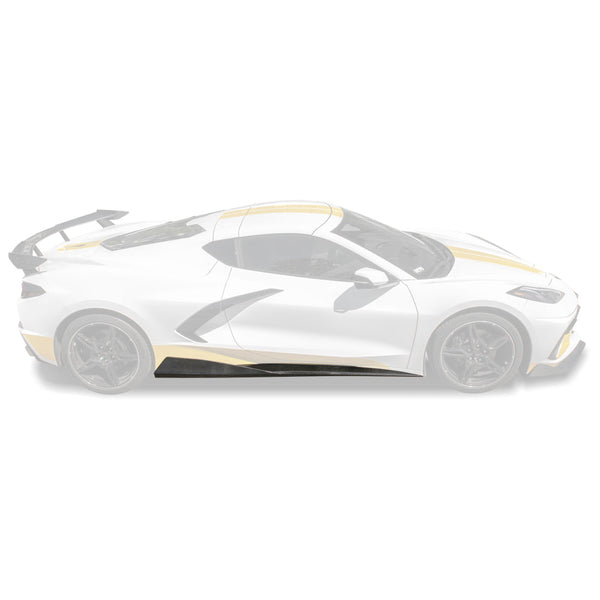 Chevrolet Corvette C8 DRY CARBON FIBER 5VM Side Skirts — product photo 1