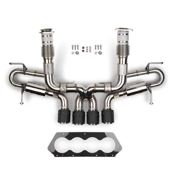 Fabspeed Chevrolet Corvette C8 Stingray / E-Ray Valved Center Exit Conversion Exhaust System (2023+) — product gallery image 1