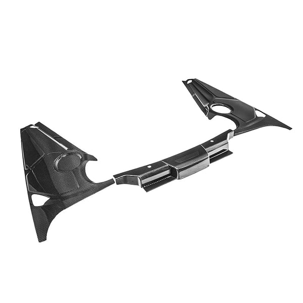 Corvette C8 DRY CARBON FIBER Coupe Engine Bay Panel Cover (3-Pieces Version) — product photo 1
