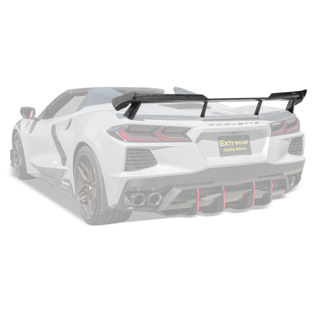 Corvette C8 Stingray Rear Spoiler [5VM  Wickerbill Package]