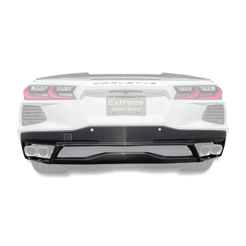 Chevrolet Corvette C8 DRY CARBON FIBER Rear Diffuser