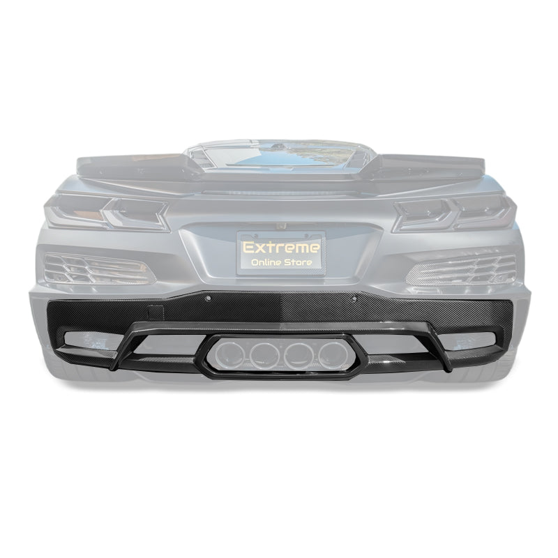 Corvette C8 Z06 / E-Ray DRY CARBON FIBER Rear Diffuser