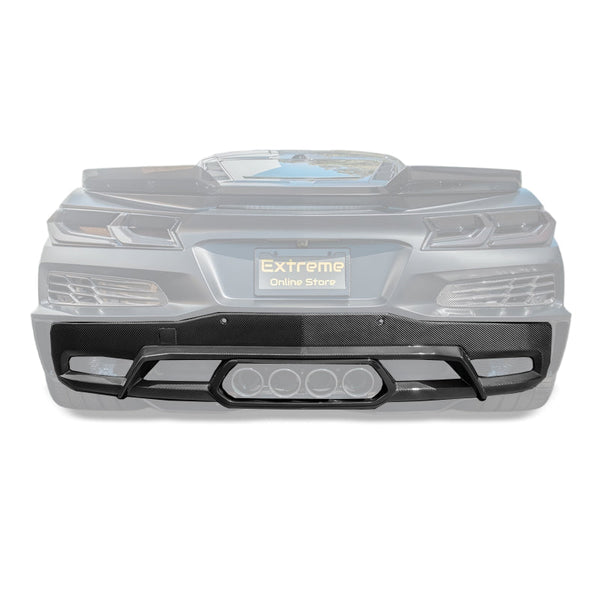 Corvette C8 Z06 / E-Ray DRY CARBON FIBER Rear Diffuser — product photo 1