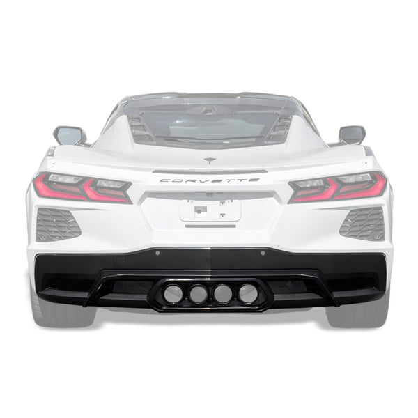 Corvette C8 Z06 Package Rear Center Quad Exit Diffuser — product photo 1