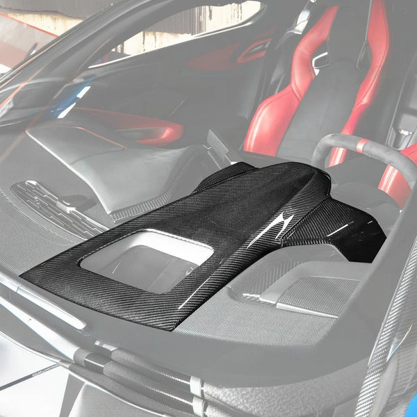 Corvette C8 DRY CARBON FIBER Upper Dash Instrument Panel Cover Kit — product photo 1