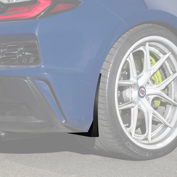 2022-Up Corvette C8 Z06 XL Extended Rear Mud Flaps Splash Guards — product photo 1