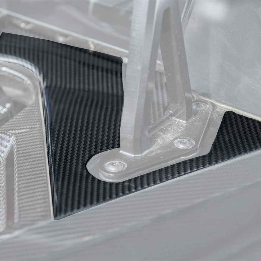 Chevrolet Corvette C8 DRY CARBON FIBER Engine Bay Corner Vent Cover