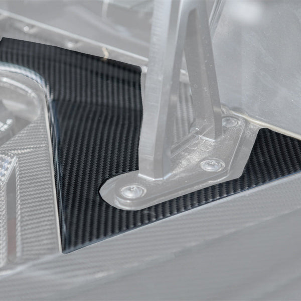 Chevrolet Corvette C8 DRY CARBON FIBER Engine Bay Corner Vent Cover — product photo 1