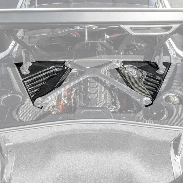 Chevrolet Corvette C8 Coupe Engine Bay Panel & Corner Vent Cover — product photo 1