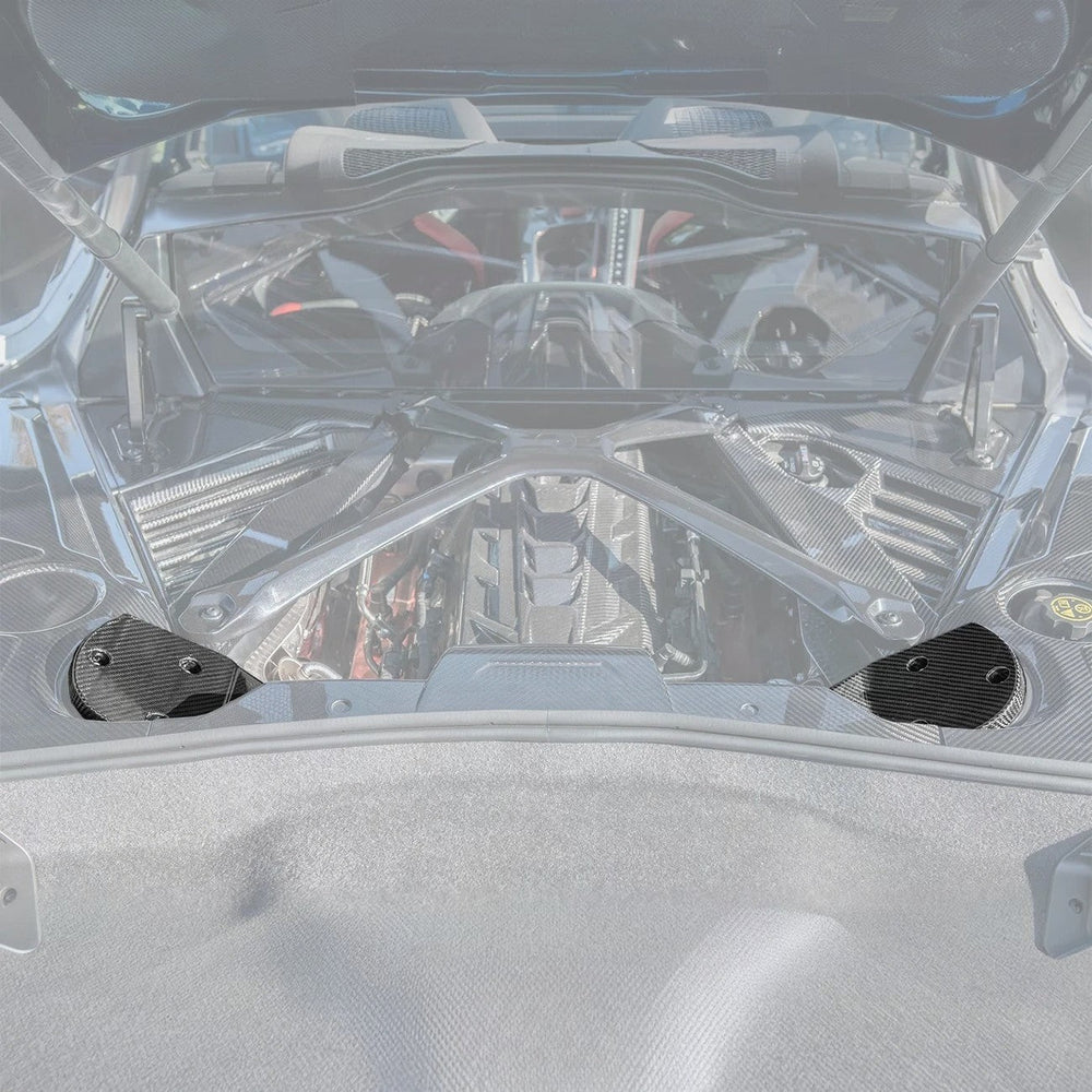 Chevrolet Corvette C8 DRY CARBON FIBER Engine Bay Struct Covers