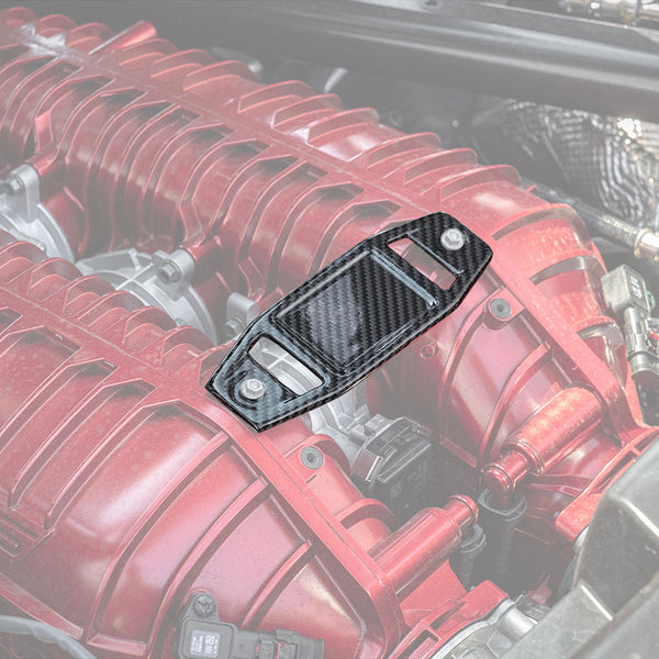 Corvette C8 Z06 DRY CARBON FIBER Engine Bay Builder Plaque — product photo 1