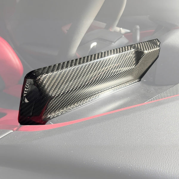 Corvette C8 DRY CARBON FIBER Radio GPS Navigation Screen Cover — product photo 1