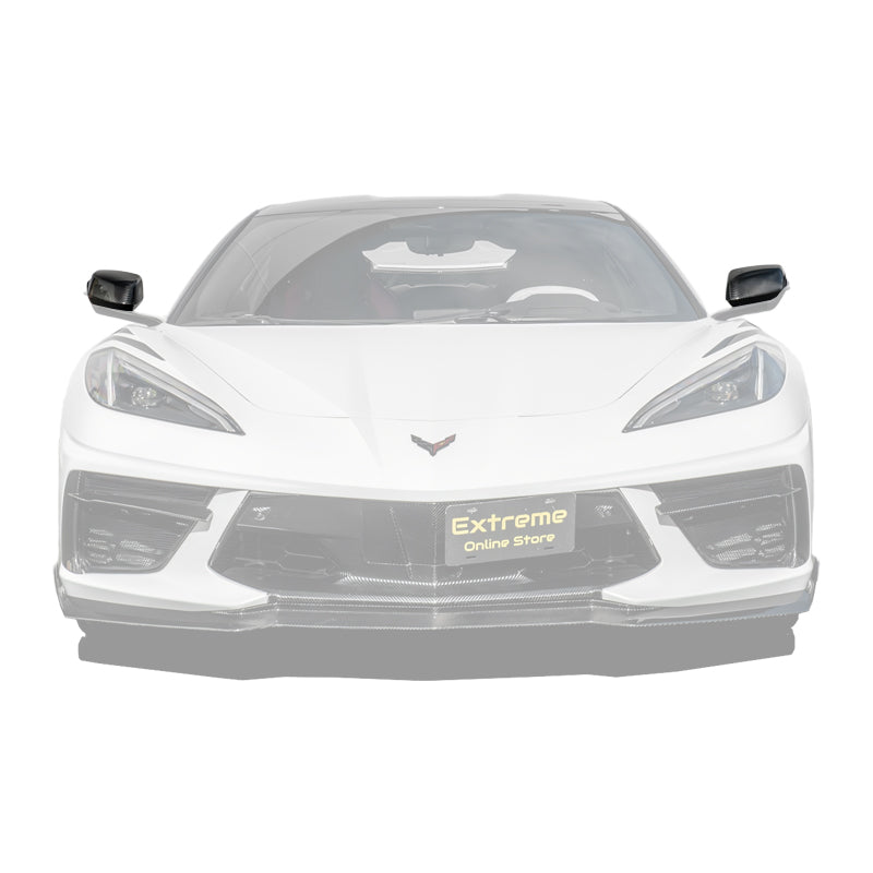 Chevrolet Corvette C8 DRY CARBON FIBER Replacement Mirror Covers