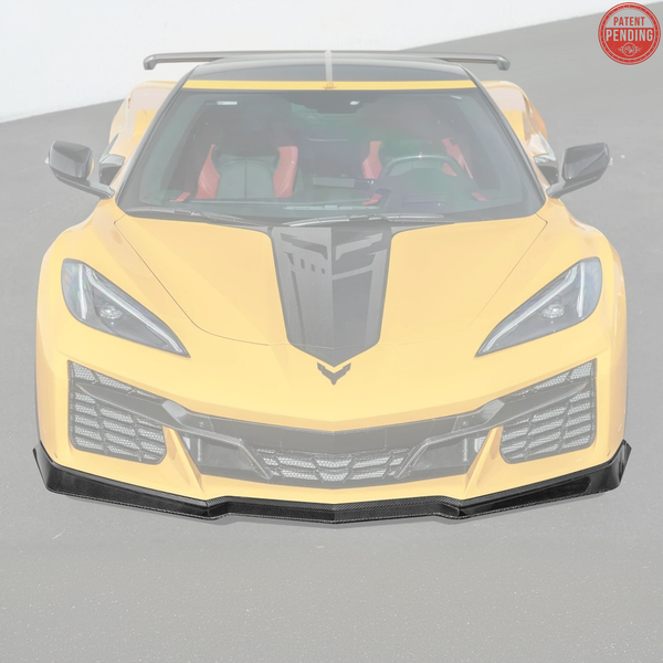 Corvette C8 Z06 / E-Ray DRY CARBON FIBER Front Splitter [Z07 Extended Package] — product photo 1