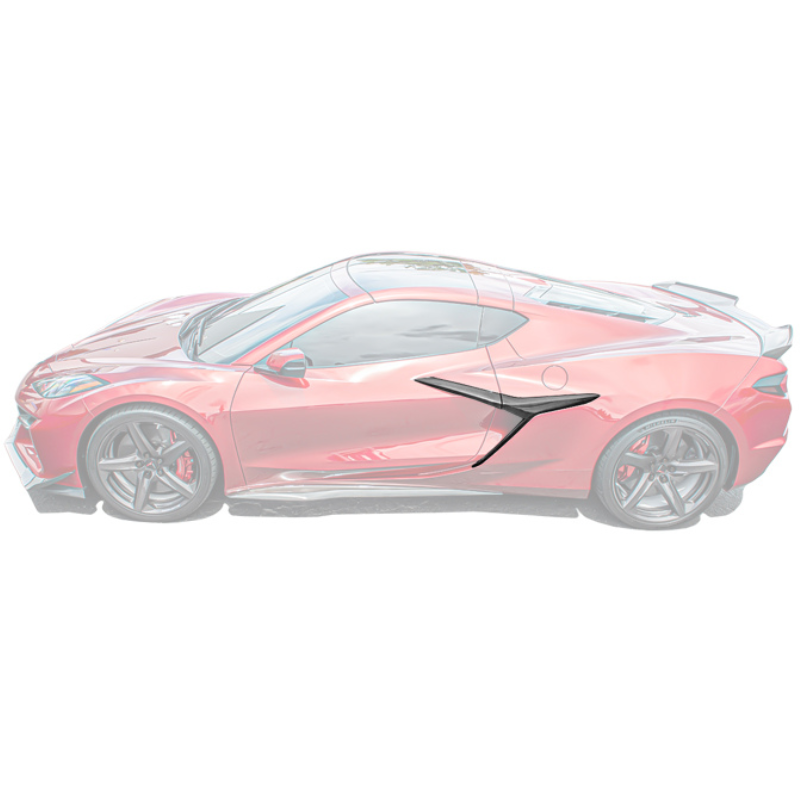 Chevrolet Corvette C8 Z06 DRY CARBON FIBER Side Door Garnish