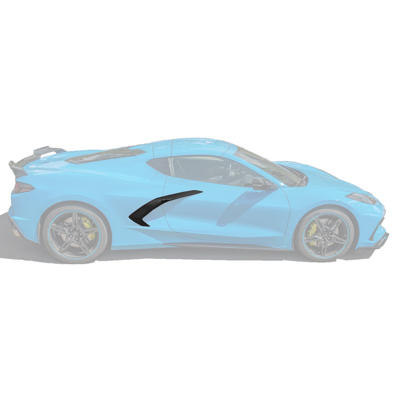 Corvette C8 DRY CARBON FIBER Replacement Side Door Garnish