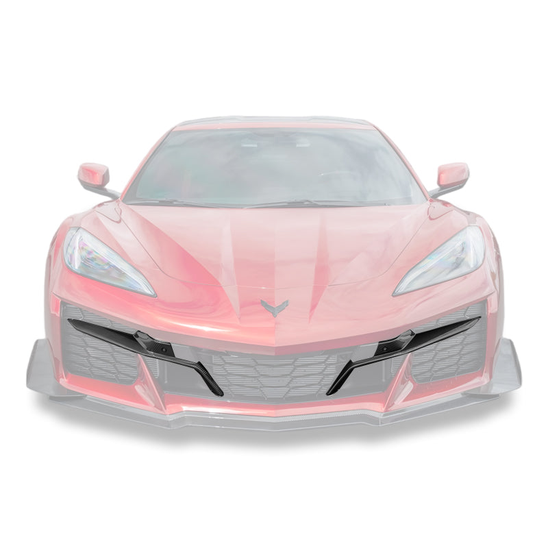 Chevrolet Corvette C8 Z06 DRY CARBON FIBER Front Grille Insert
