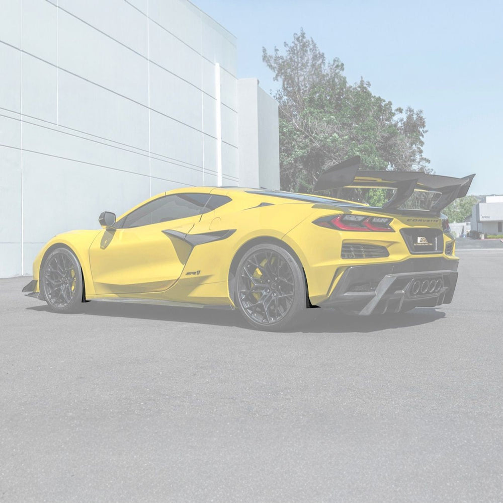 Corvette C8 Ray / Z06 / ZR1 Dry Carbon Fiber Front & Rear Mud Flaps